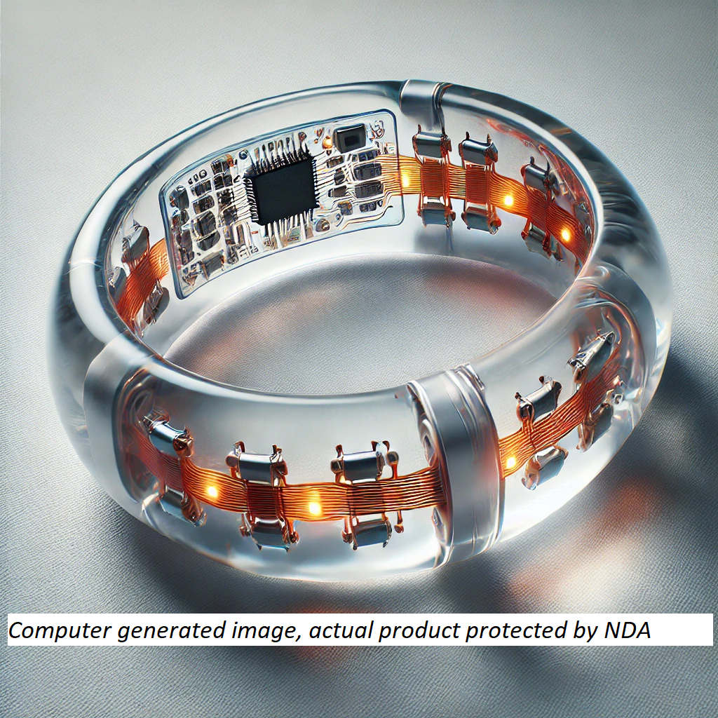 Silicone encapsulated electronics for medical testing